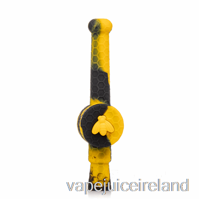 Vape Juice Stratus Reclaimer Honey Dipper Silicone Dab Straw Sol (Black / Yellow)
